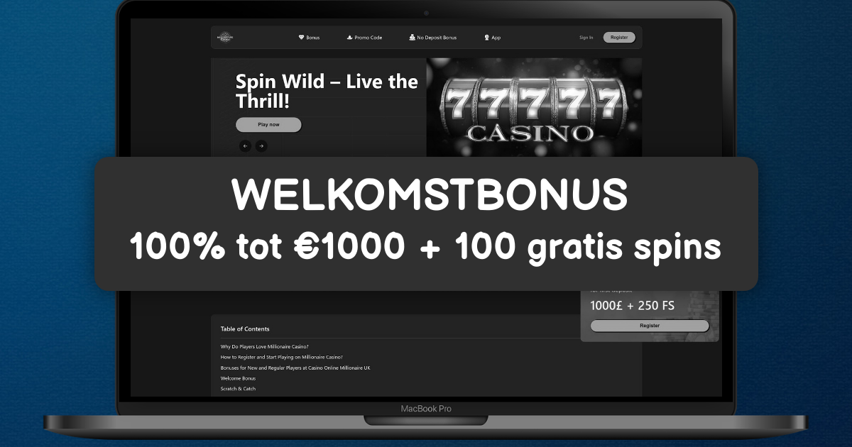 Millionaire Casino - Premium Online Slots en Snelle Uitbetalingen